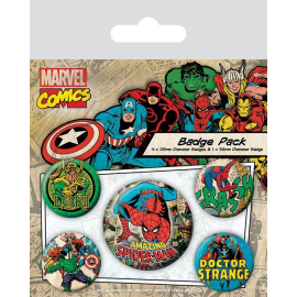 Marvel Comics Ansteck-Buttons 5er-Pack Spider-Man 