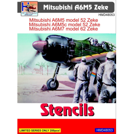 Decal Mitsubishi A6M5 Zeke stencils 