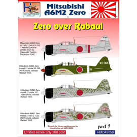 Decal Mitsubishi A6M2 'Zero' over Rabaul, Pt.1 