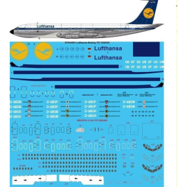 Decal Lufthansa Boeing 707-330B / C & 430 