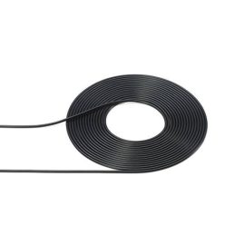 Kabel (Aussendurchmesser 0,5mm / Schwarz) Länge: 2 Meter. Dieses Kabel verfügt über einen Drahtkern im Vinylgehäuse. Es ist groß