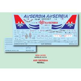 Decal Airbus A319 Air Serbia WAS £;5.99. Vorübergehend sparen 1 / 3rd !!! 