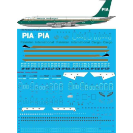 Decal PIA Pakistan International 1980er Jahre Boeing 720B 