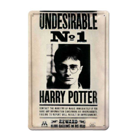 Harry Potter 3D Metallplatte unerwünscht Nr. 1 20 x 30 cm 