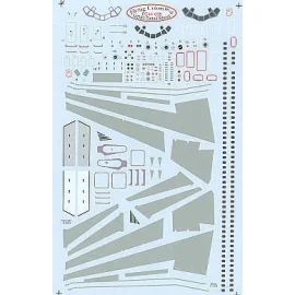 MD-80 Detail sheet. Inc windows doors inspar panels etc (für Minicraft and Revell kits)