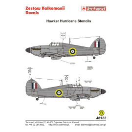 Decal Hawker Hurricane-Schablonen [Mk.I Mk.II Mk.IV] 