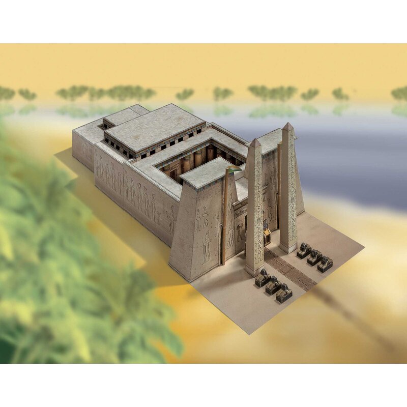 Ägyptischer Tempel Kartonmodellbau