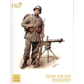 2WK-Polnisch-Infanterie x 96 Figuren pro Schachtel. Beschreibung - beinhaltet Infanterie-Offiziere NCOs leichte und schwere Masc