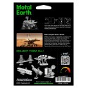 MetalEarth Aviation: MARS ROVER 9.4x8.6x6cm, Metall 3D Modell mit 2 Blättern, auf Karte 12x17cm, 14+