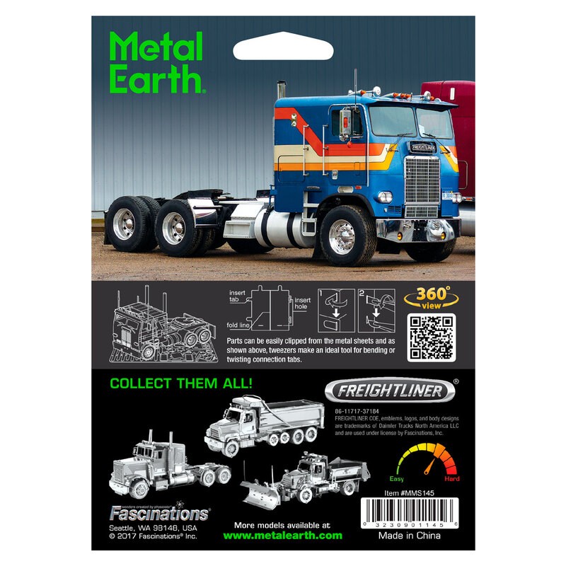 Flat Nose Truck Metal Earth