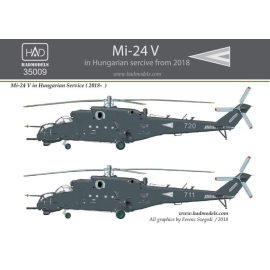 Decal Mil Mi-24V im ungarischen Dienst mit neuem NATO-Gemälde von 2018 