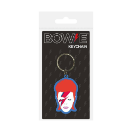 David Bowie Gummi Schlüsselanhänger Aladdin Sane 6 cm 