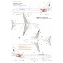 Boeing 737-800 FUTURA Air Lines 3 versions. EI-DND white fuselage blue fin EC-INP Blue fuselage and fin EC-JRL White fuselage wi