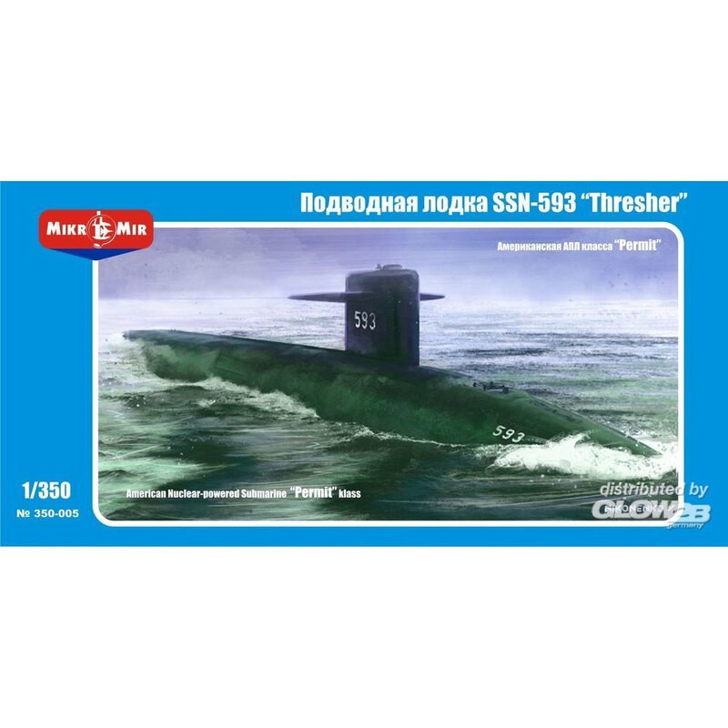 SSN-593 Tresher U.S. submarine Modellbausatz