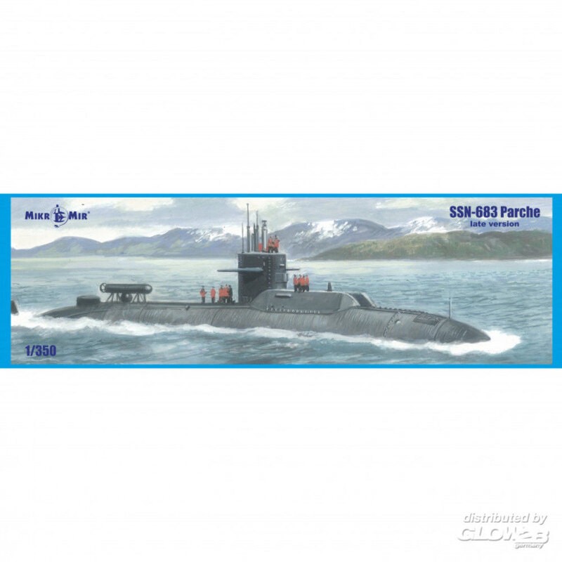SSN-683 Parche (late version) submarine Modellbausatz