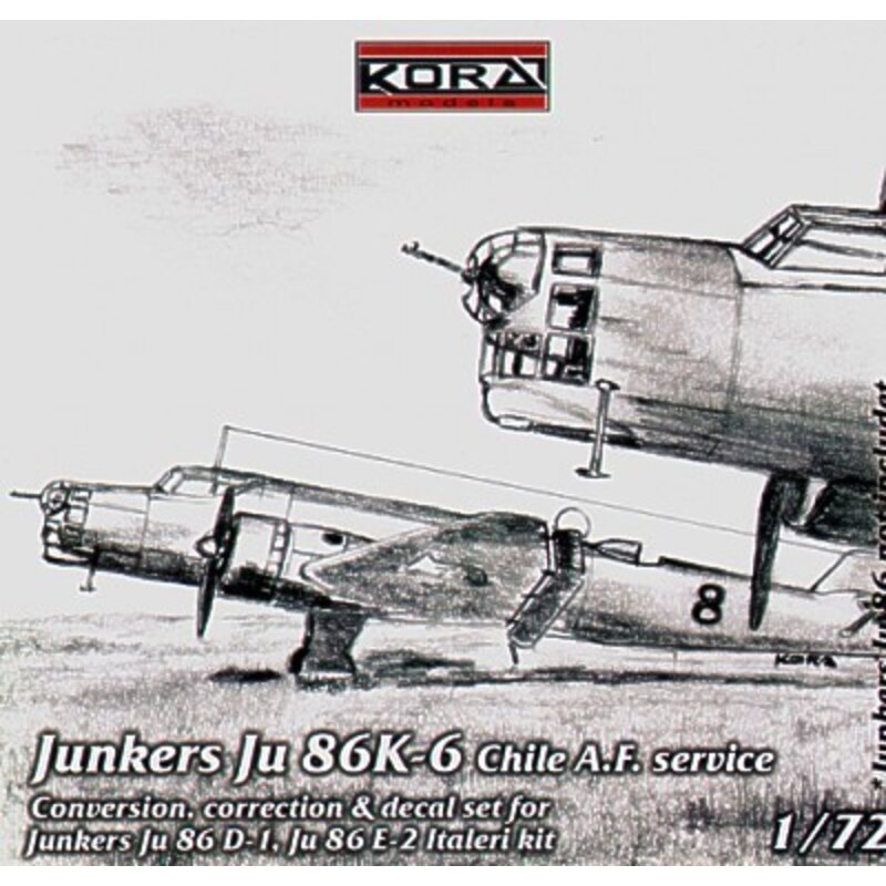 Junkers Ju 86K-6 Chile A.F Service (für Italeri-Modelle)