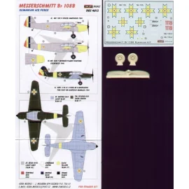 Messerschmitt Bf 108B (rumänische Luftwaffe) mit Rädern und Propeller (für Eduard-Modelle)