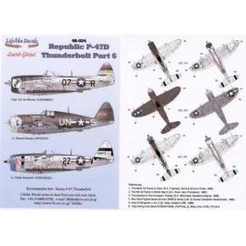 Republic P-47D Thunderbolt Noseart (3) Razorback 42-22762 UN-S 63FS/56FG Lt Samuel Stamps `Tinkle Bubble 44-33087 O7-R 514FS/40