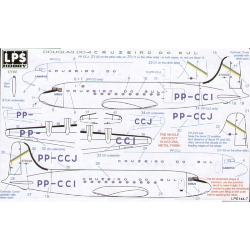 Douglas DC-4 CRUZERO DO SUL PP-CCI/J