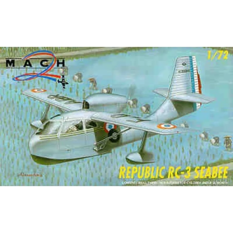 Republic RC-3 Seabee. Abziehbilder für ein französisches Flugzeugsflugboot / Wasserflugzeug