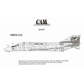 Decal F-4B Phantom 151471 VMFA-312 Checkerboards 