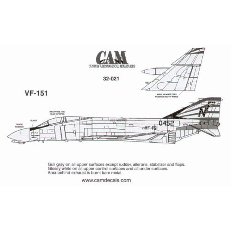 F-4N Phantom 150452 NF/201 VF-151 USS Midway. Bi-Centennial