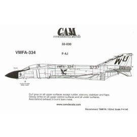 Decal F-4J Phantom 155737 WU/8 VMFA-334 Falcons 