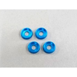4mm gebogene Unterlegscheiben. (4) Hellblau 