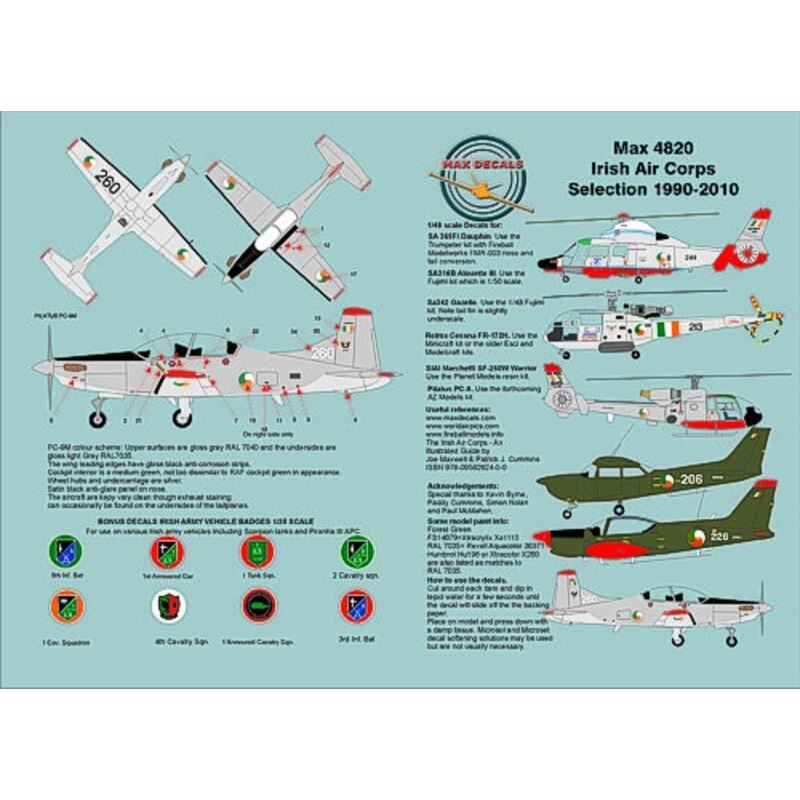 Irish Air Corps 1990-2010 (7) SIAI Marchetti SF 260W Warrior No 226 Reims Cessna FR 172H No.206 SA365F Dauphin No 244 SA 342 Gaz