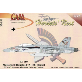 Decal McDonnell Douglas F/A-18C (1) 163708 NG/400 VFA-147 Argonauts CAG USS John.C.Stennis 2002 
