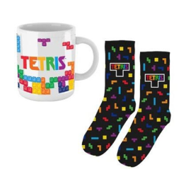 Tetris Becher und Socken Set Tetriminos 