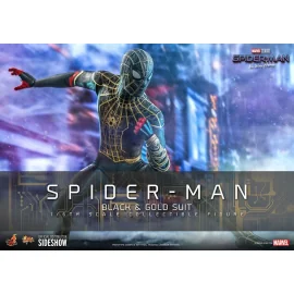 Spider-Man: No Way Home Actionfigur Movie Masterpiece 1/6 Spider-Man (Schwarz & Gold Anzug) 30 cm