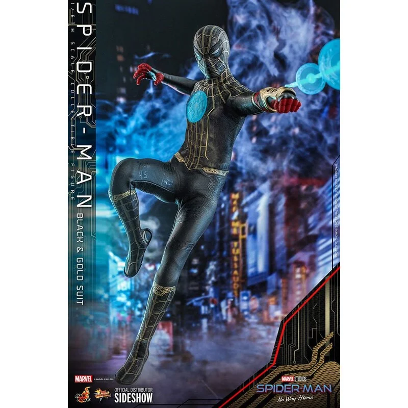 Spider-Man: No Way Home Actionfigur Movie Masterpiece 1/6 Spider-Man (Schwarz & Gold Anzug) 30 cm