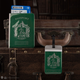 Harry Potter Gepäckanhänger & Slytherin Transportkartenetui Set 