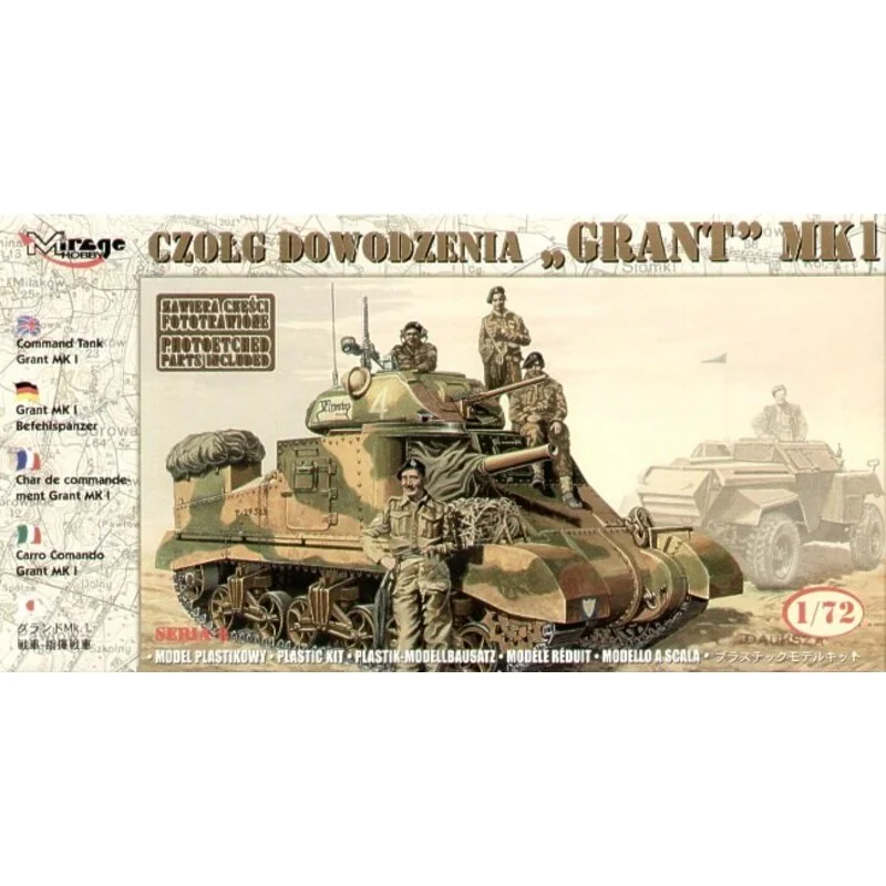 Grant Befehl-Panzer Mk.I mit Metallzahl des Feldsaals von Mars Mont gomery