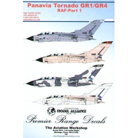 Decal Panavia Tornado GR.1/GR.4 Part 1. (8) GR.1 ZA370 2(AC) Sqn grey/green camouflage ZA592/C 2(AC) Sqn grey/white winter camou