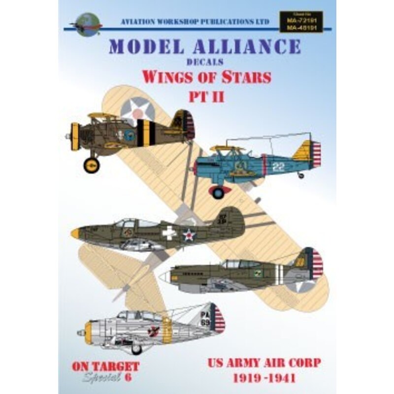 Wings Of Stars Pt 2 (6) Nieuport 28 6507 213th Aero Sqn Florida 1919 Curtiss P-6E Hawk 22 33rd PS Virginia Beach 1934 Boeing P-1