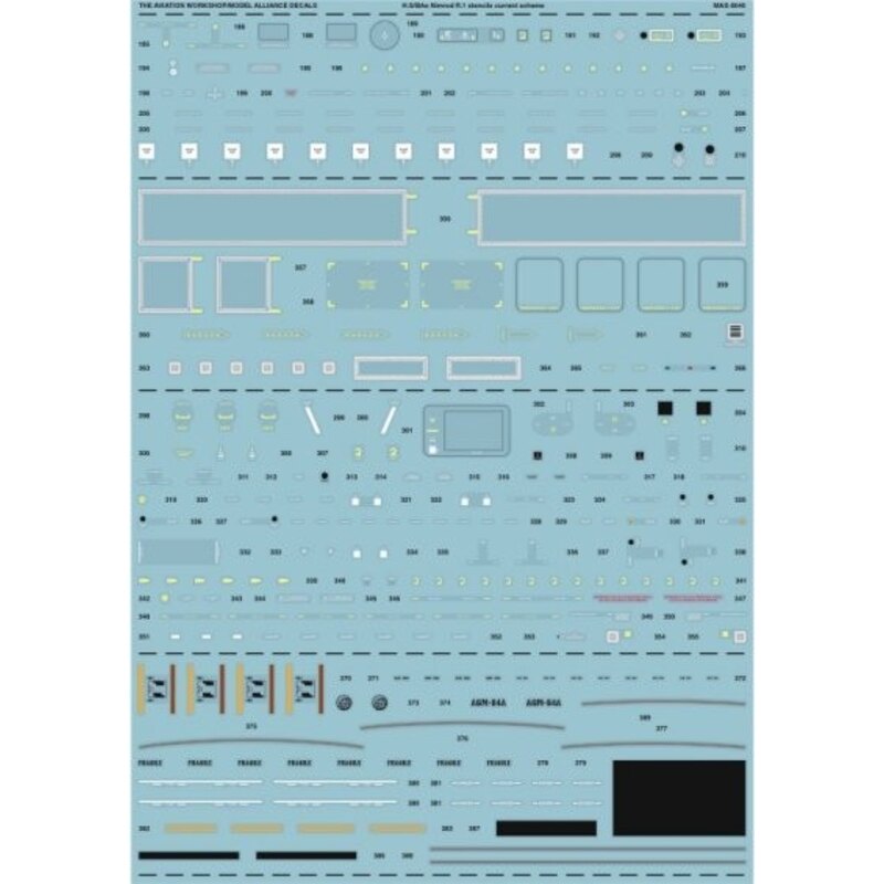 BAe Nimrod MR.1 Stencil Data (Current Grey Scheme)