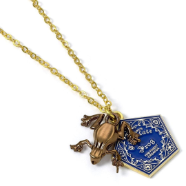 Harry Potter vergoldeter Chocog Frog Anhänger und Halskette 