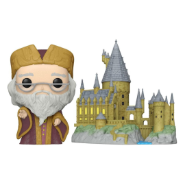 Harry Potter-POP! Town Vinylfigur Dumbledore w / Hogwarts 9 cm Pop Figuren