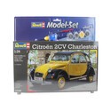 Citroen 2Cv Model Set - Geschenkbox beinhaltet das Modell, die Farben, ein Pinsel und Kleber Revell