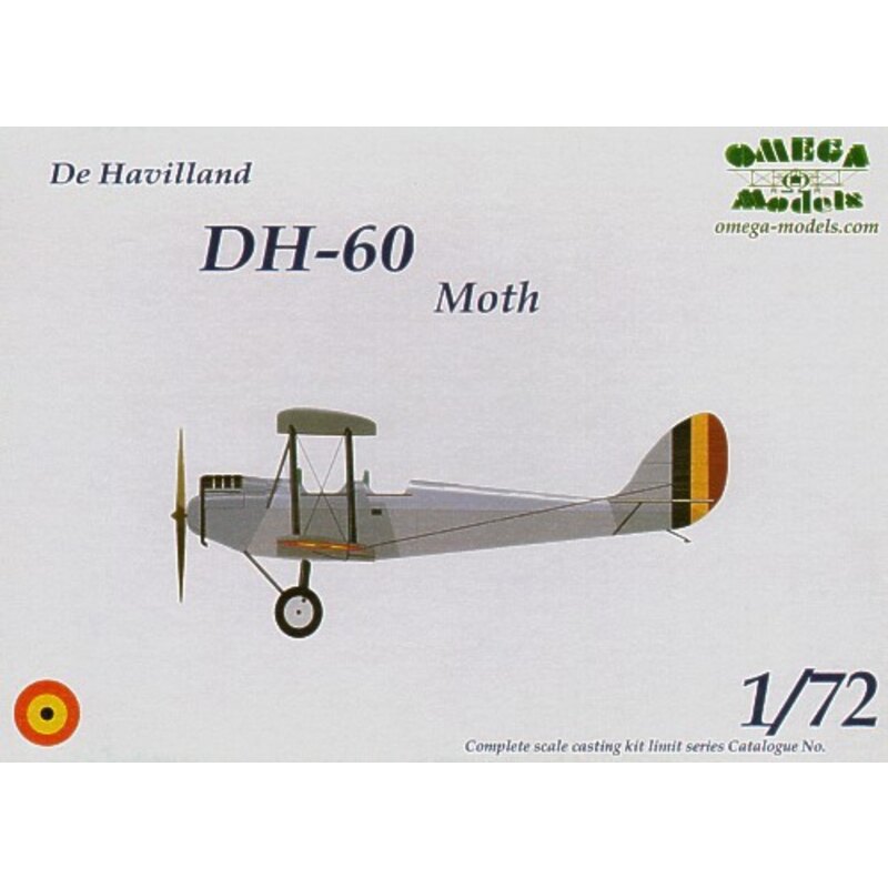 de Havilland DH-60 Moth. Abziehbilder Belgien