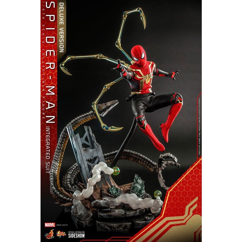 Spider-Man: No Way Home Actionfigur Movie Masterpiece 1/6 Spider-Man (Integrated Suit) Deluxe Ver. 29 cm Hot Toys