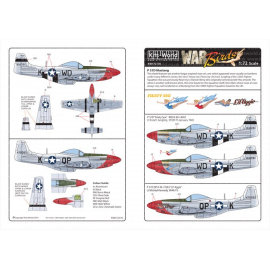 Decal North-American P-51D Mustang 'Feisty Sue' WD-K 44-14361 Lt Enoch Jungling 355th FS Januar 1945.North-American P-51D Mustan