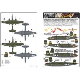 Decal North-American B-25C Mitchell Maßstab 1:72 B-25C 42-53451 „Worth Fighting For“ 380th Bomb Squadron1:72 Scale B-25D 41-3027