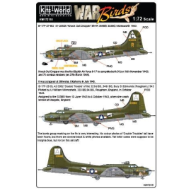Decal Boeing B-17F-27-BO Flying Fortress 41-24605 'Knockout Dropper' 359. BS 303. BG (BN-R) - B-17F-25-DL 42-3082 'Double Troubl