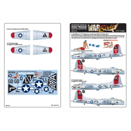 Decal Boeing B-17G Flying Fortress 'Ice Col' Katy' GD-Q 44-6115 534 BS 381 BG; 'Ängstlicher Engel' LL-F 43-38035 LL-F 401st BS 9