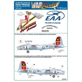 Decal Boeing B-17G-VE Flying Fortress 42-102516 'Aluminum Overcast' EAA (30H) (Experimental Aircraft Association) 