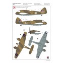 Wiederveröffentlicht! Bristol Beaufighter Mk.IC und Macchi C.202 ex-Hasegawa + Cartograf-Abziehbilder + Masken Flugzeugmodell