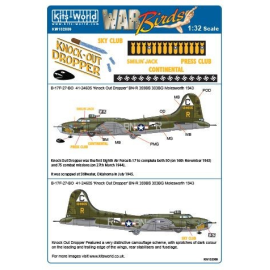 Decal Boeing B-17F-27-BO Flying Fortress 41-24605 'Knockout Dropper' 359. BS 303. BG (BN-R) 
